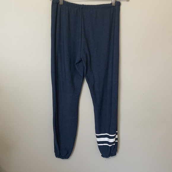 Chaser Heart Stripe Band Joggers Blueberry Size L - Picture 3 of 3